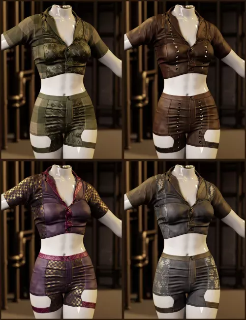 Fantasy Textures Addon for Action Leather Outfit
