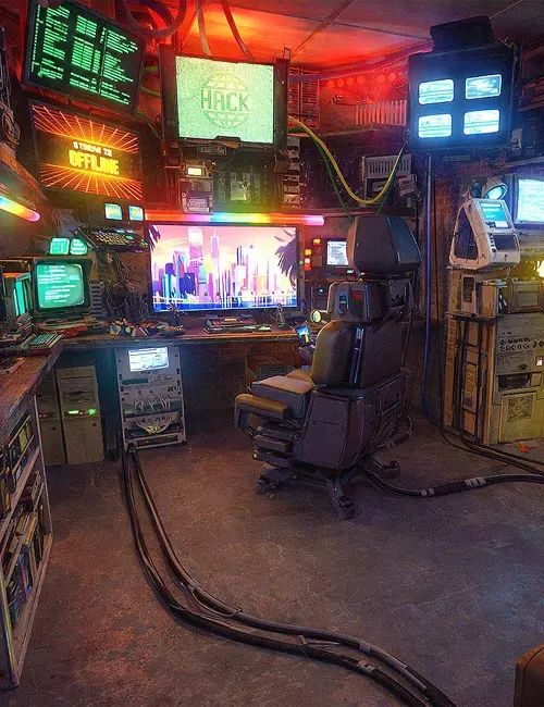 Geek Cave for Daz Studio