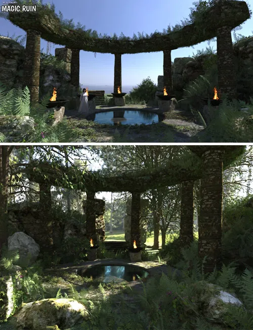 3D Scenery: Magic Ruin
