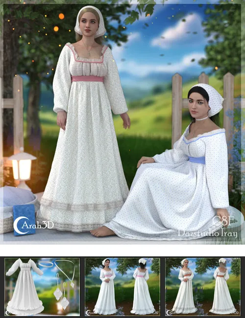 Arah3D Cottage Girl for G8F and G9