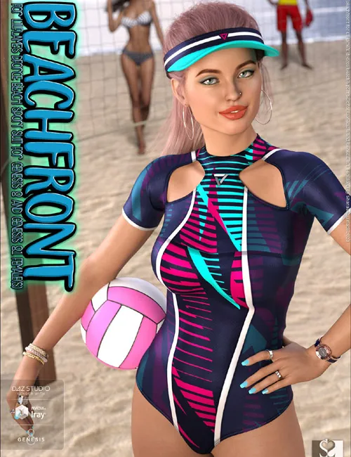 Beachfront for dForce Beach Sport Suit for Genesis 8 and Genesis 8.1 Female(s)
