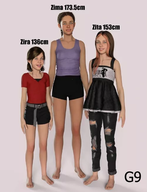 BG3D Sisters of Z for Genesis 9