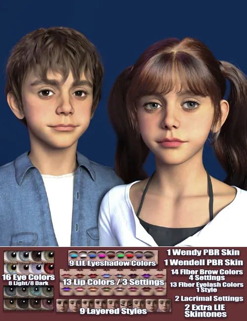 BG3D Wendy & Wendell for Genesis 9