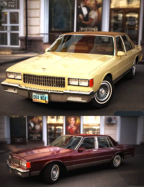 Chevrolet Caprice Brougham 1986 for DAZ Studio
