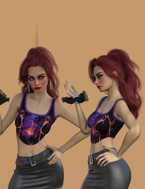 DA-PartyTime for dForce Basic Crop Tank G8 G8.1 G9 by Sveva