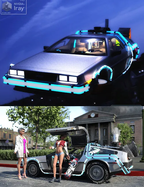 DeLorean DMC 1982 for Daz Studio