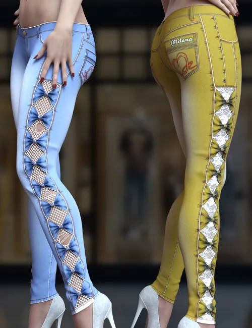 dForce Milana Lace Jeans For Genesis 8 - 8.1 Female