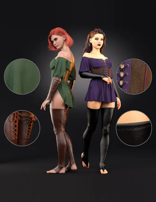 DTT Renaissance off-shoulder Dress Set for G8F and G9