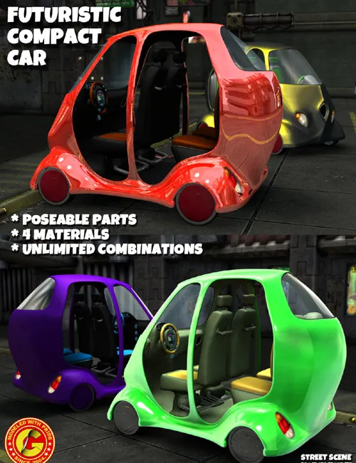 Futuristic Compact Car
