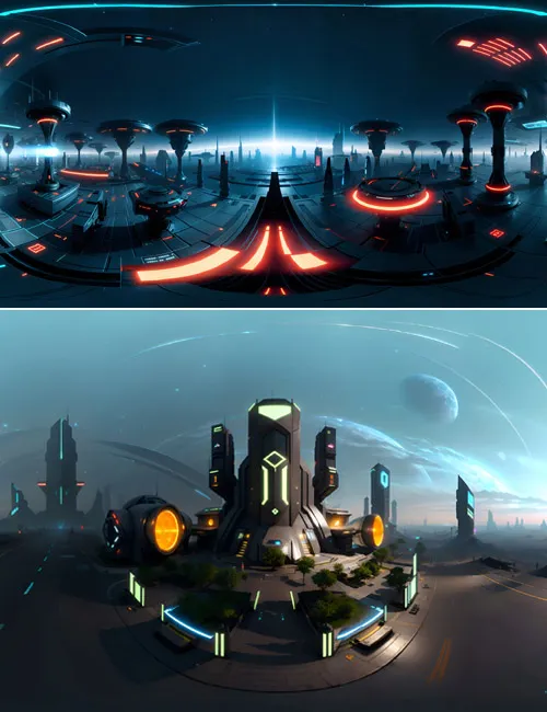 HDRI Futuristic Environments Panoramas