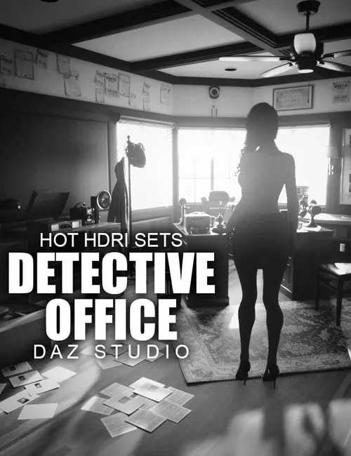 Hot HDRI Sets - Detective Office - DAZ Studio
