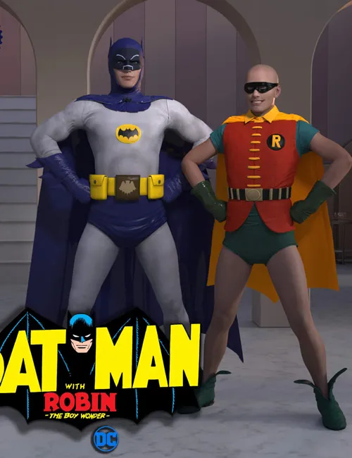 Lyko3D Batman and Robin 1960 TV Show Outfits for G8M