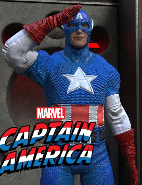 Lyko3D Classic Comic Captain America 81225 Outfit for G8M