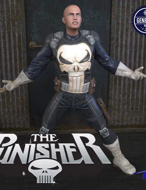 Lyko3D The Punisher Comic 81125 G8M Outfit