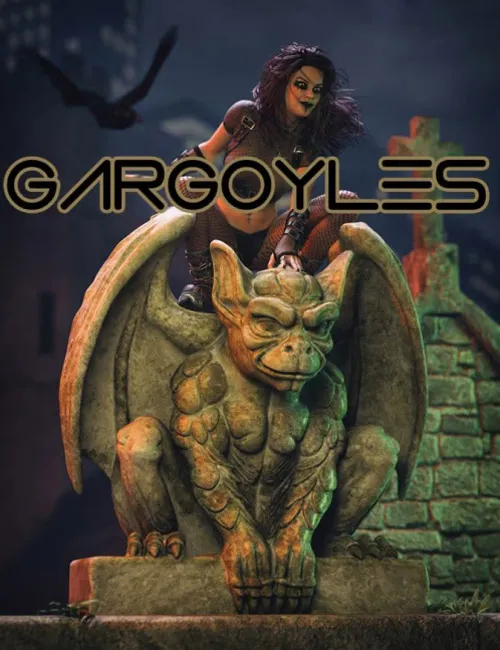Majestic Stone Gargoyle Statues