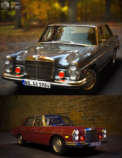 Mercedes-Benz 300SEL 1972 for DAZ Studio