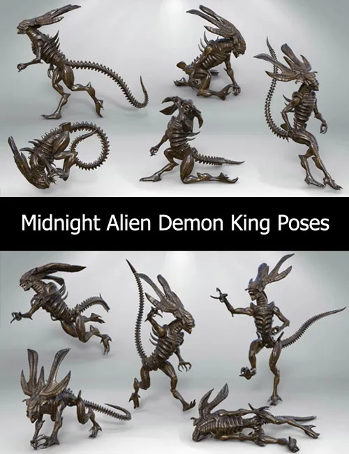 Midnight Alien Demon King Poses