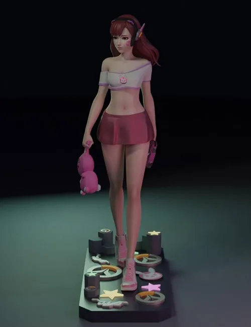Overwatch - D.Va 3D Model