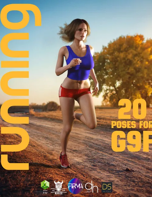 Running Poses Genesis 9 - Pose Pack