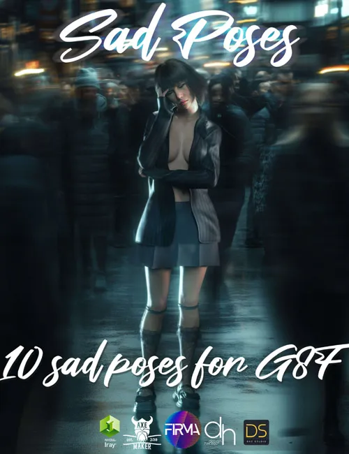 Sad Poses for Genesis 8 Figures
