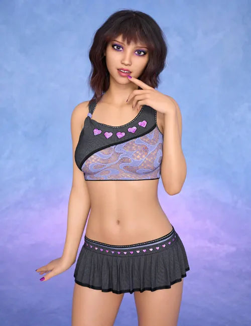 Sassy Girl Outfit with dForce for G8F
