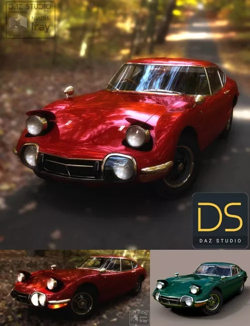 Toyota 2000Gt 1969 for DAZ Studio