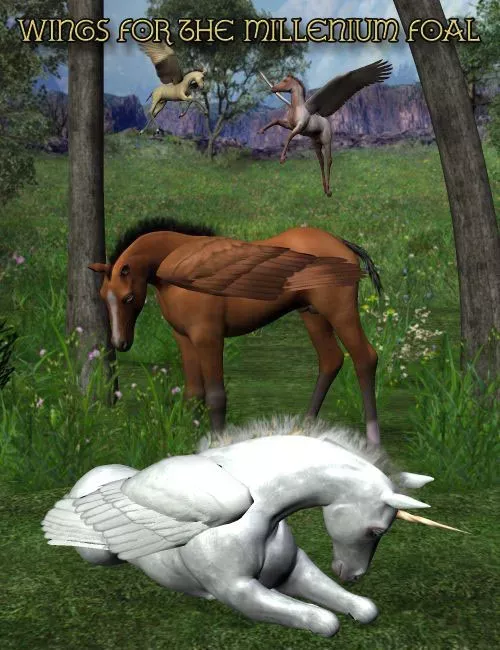 Winged Foal for Millennium Horse