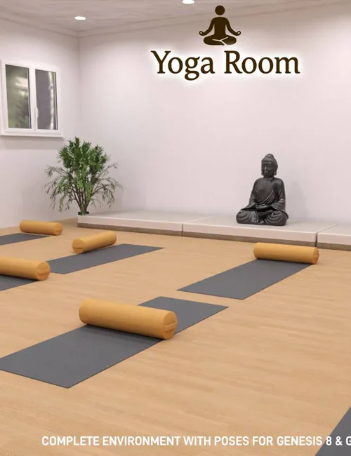 Yoga Room Environment with Genesis 8 and Genesis 9 Poses