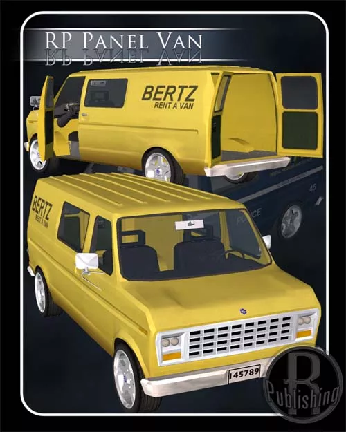 Panel Van (Poser, OBJ & Vue)