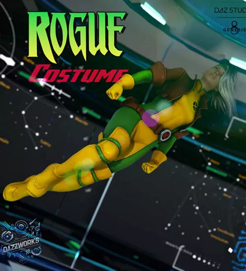 Rogue Costume for Genesis 8 Females - (Removed From Store)