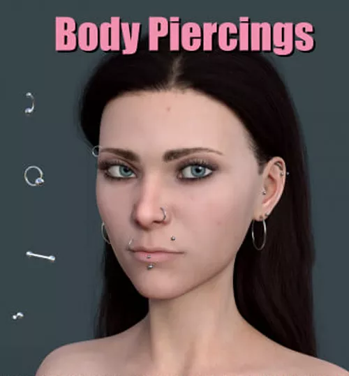 Stay Trippy Face and Body Piercings for G8M/F and G9 [Removed from Store]