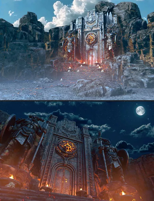 Polish Dark Temple Ruin