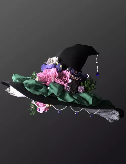 Floral Witch's Hat