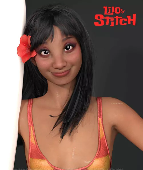 Sza Cartoon Series - Adult Lilo Pelekai & her expressions