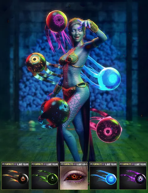 FPE Floating Eye Add-On Fantasy for Genesis 9 and 8.1