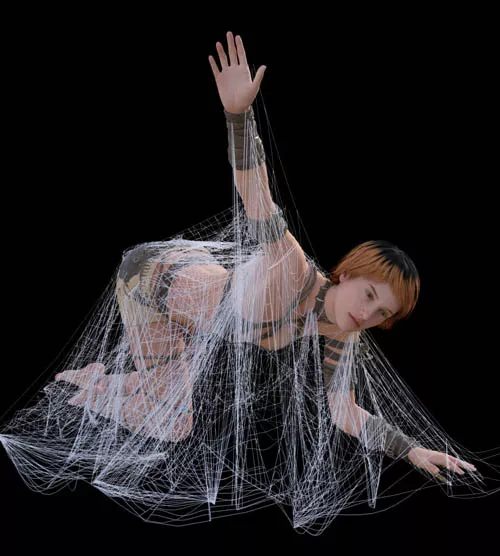 Trapped in Spider Webs Pose Set for G8 8.1 and Genesis 9