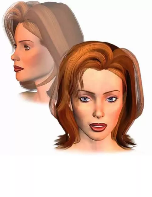 Victoria's Layered Flip Hairstyle