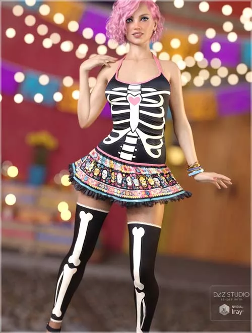 dForce Little Rebel Outfit G8F G8.1F