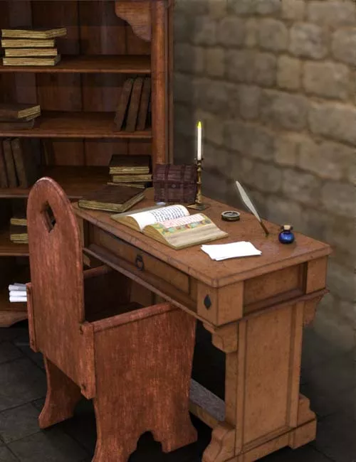 Medieval Scholar Workstation
