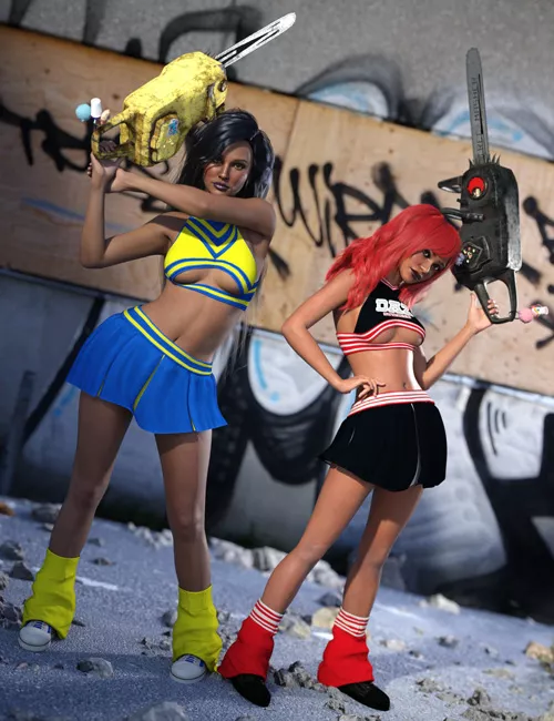 dForce Scream Team Outfit Texture Add-On