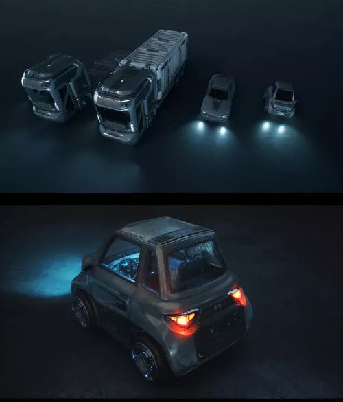 Cyberpunk Vehicles Pack