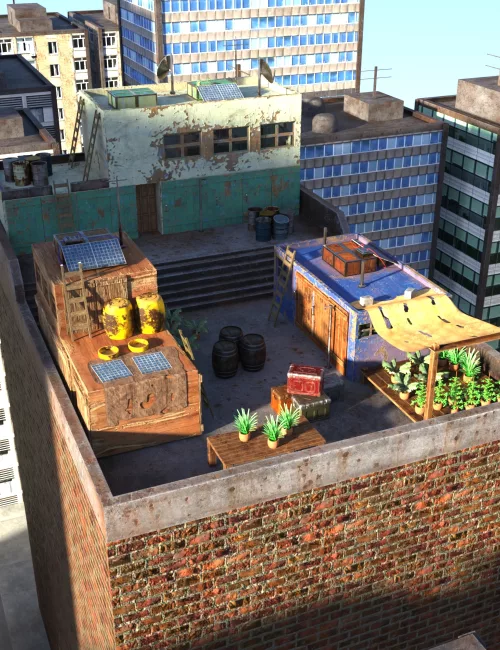AP Post Apocalyptic Rooftop Refuge Add-On