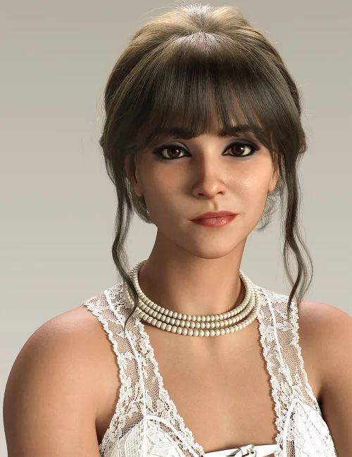Basic dForce Pearl Necklaces for Genesis 9