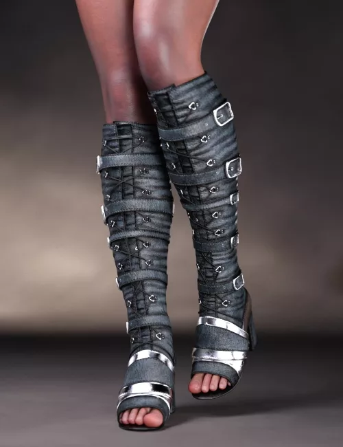 CB Maeriel Boots for Genesis 9, 8 and 8.1 Females