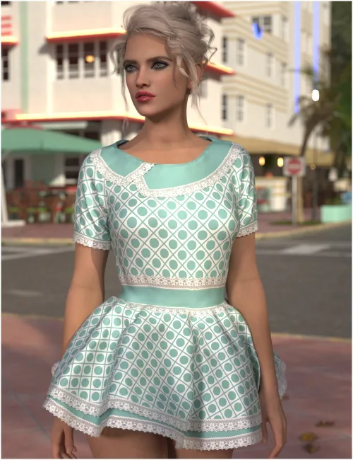dForce Betty Dress For Genesis 9