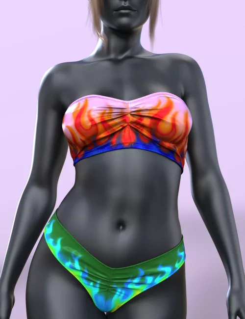 dForce COG Strapless Bikini Texture Pack