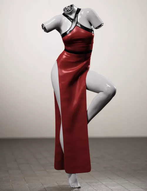 dForce Cross Halter Loin Dress for Genesis 9