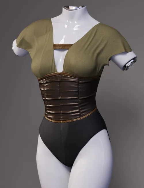 dForce Fantasy Corset Leotard for Genesis 9