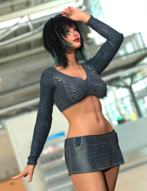 dForce Mono Muse Outfit for Genesis 9