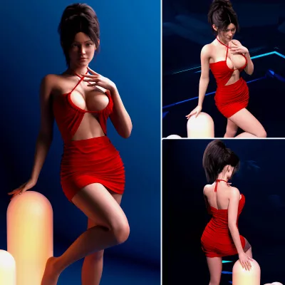 dForce RQL Seduce-Me Ruched Dress G9